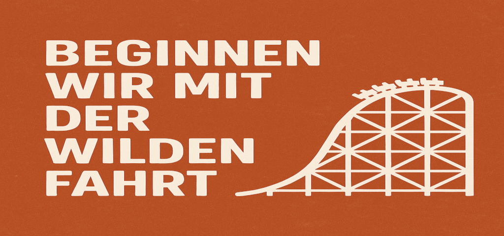 Beitragsüberschrift mit einer Achterbahn